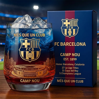 Barca Est 1899 Anniversary Whisky , Barca Whiskey Glass , Holiday Gift