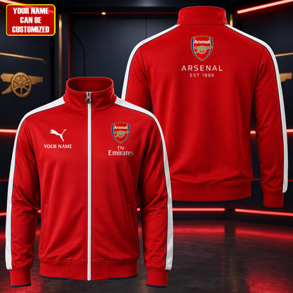 Personalized Arsenal Collab Zipper Stand Collar Jacket