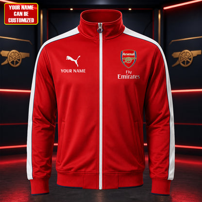 Personalized Arsenal Collab Zipper Stand Collar Jacket