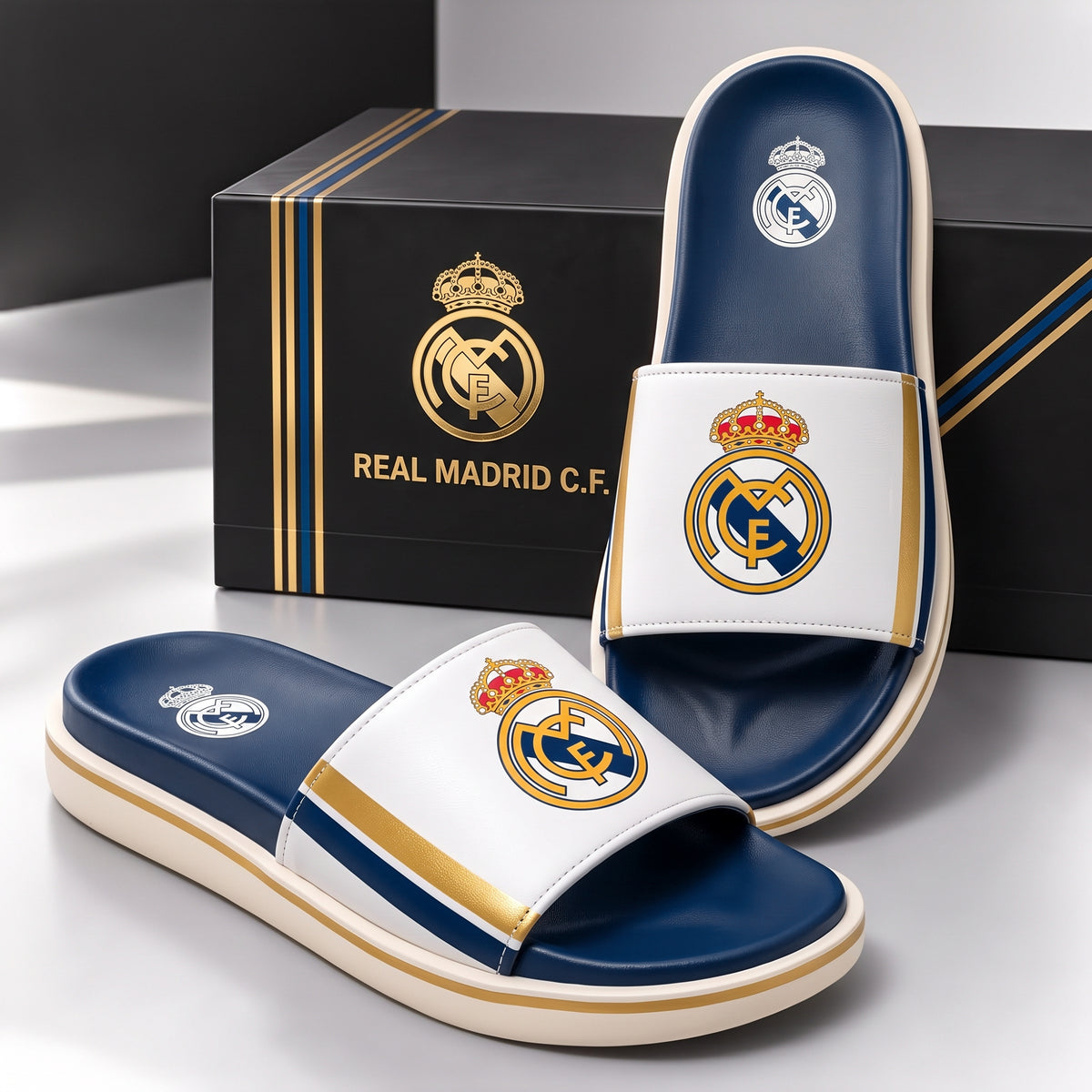 Real FC Sportline Custom Leather Sandals