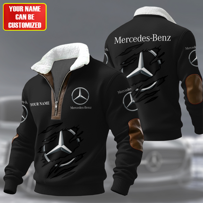 Personalized Merc Fur Zipper Pullover Shirt