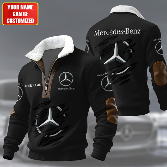Personalized Merc Fur Zipper Pullover Shirt