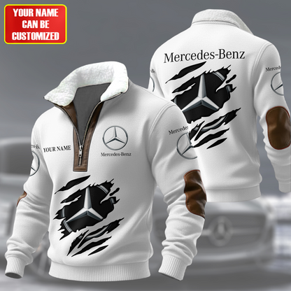 Personalized Merc Fur Zipper Pullover Shirt