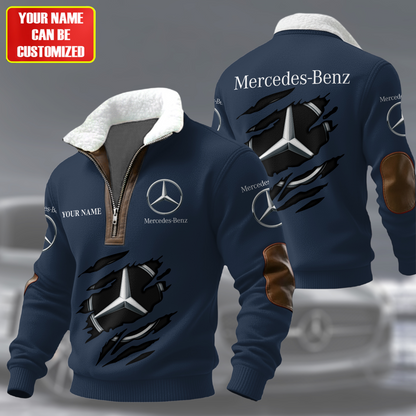 Personalized Merc Fur Zipper Pullover Shirt