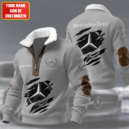 Personalized Merc Fur Zipper Pullover Shirt