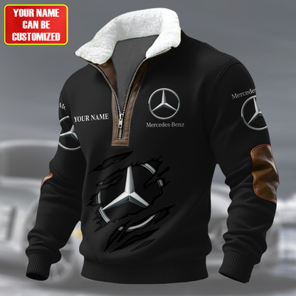 Personalized Merc Fur Zipper Pullover Shirt
