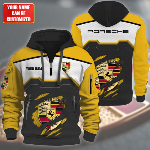 Personalized Pors 3D Zip-Hoodie Cotton Jacket