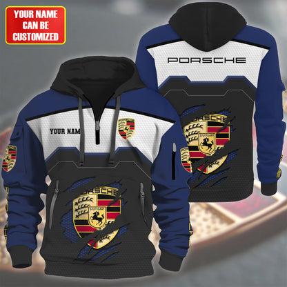 Personalized Pors 3D Zip-Hoodie Cotton Jacket