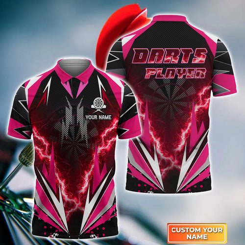 Personalized Name Darts Player All Over Printed Unisex Shirt Pink Version P160301