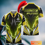 Personalized Name Darts Player All Over Printed Unisex Shirt Gold Version P160301