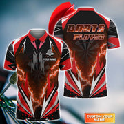Personalized Name Darts Player All Over Printed Unisex Shirt Red Version P160301