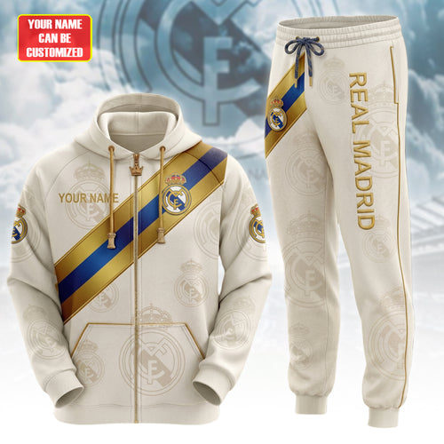 Personalized Real FC 25/26 All over Printed Hoodie and Sweatpants set