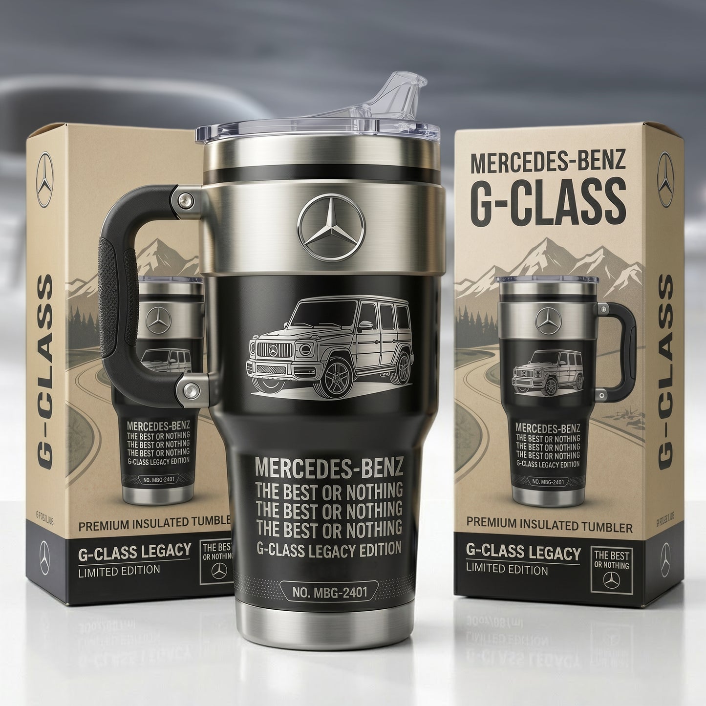 Merc G-class Premium Insulated Tumbler 30oz 40oz (1926-2026)