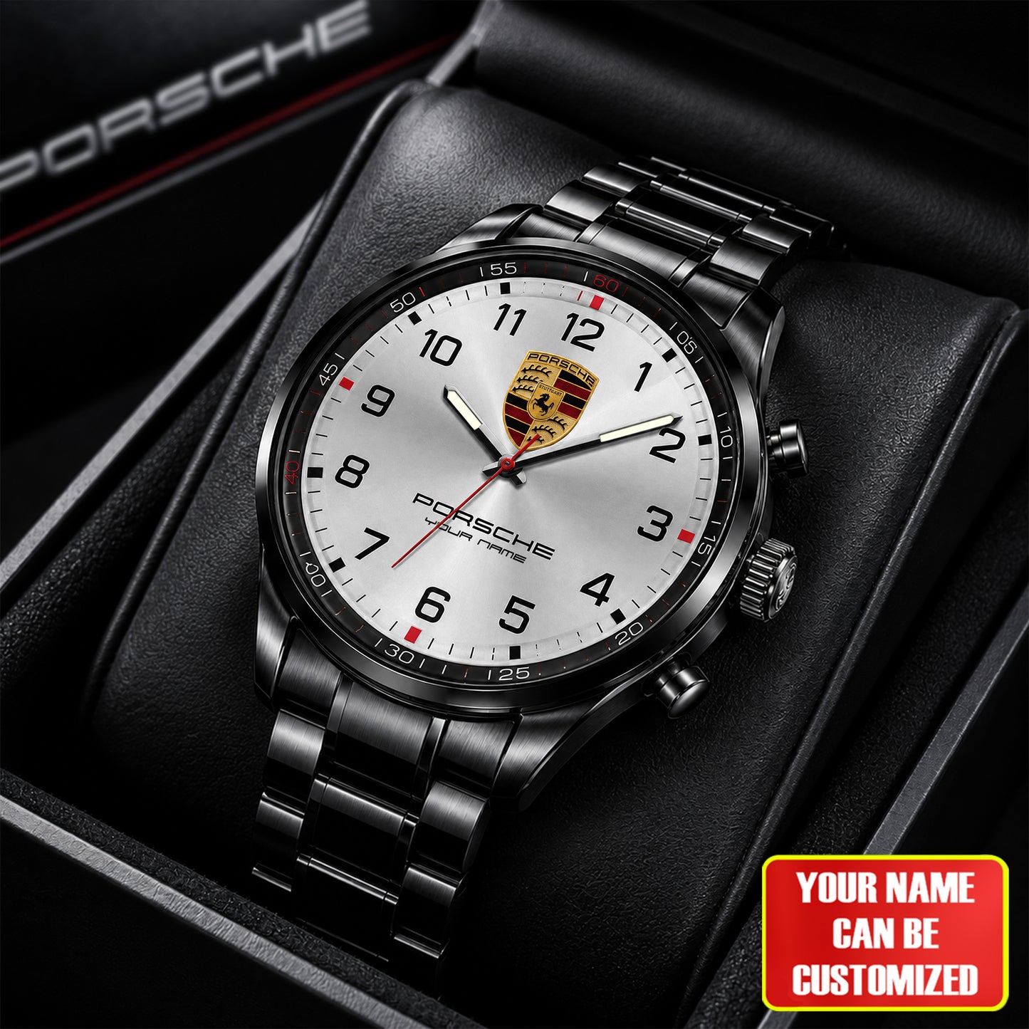 Personalized Pors 1931 Elite Stainless Steel Watch