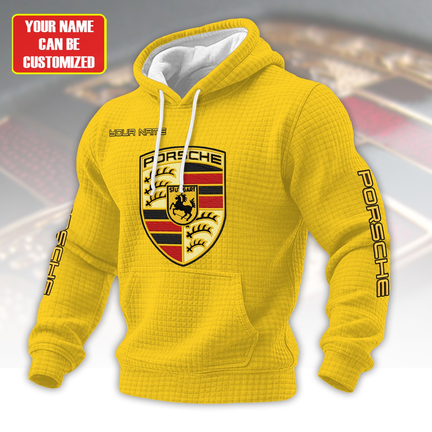 Personalized Pors Fabric Hooded Sweatshirt