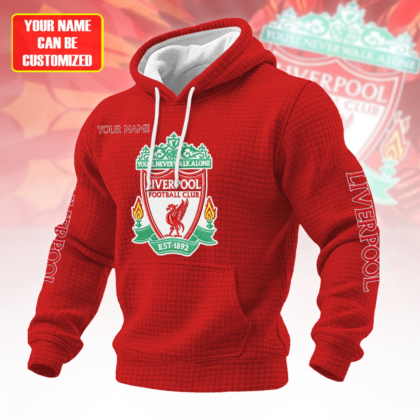 Personalized LVP Fabric Hooded Sweatshirt