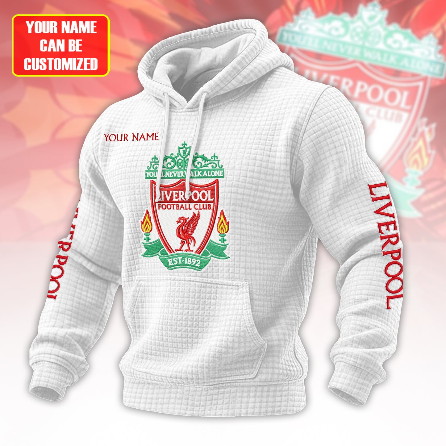 Personalized LVP Fabric Hooded Sweatshirt