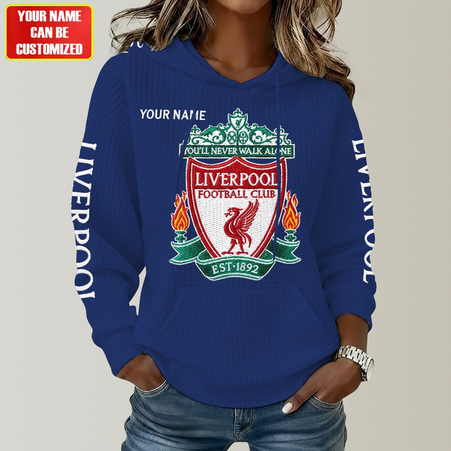 Personalized LVP All Over Print Casual Hoodie