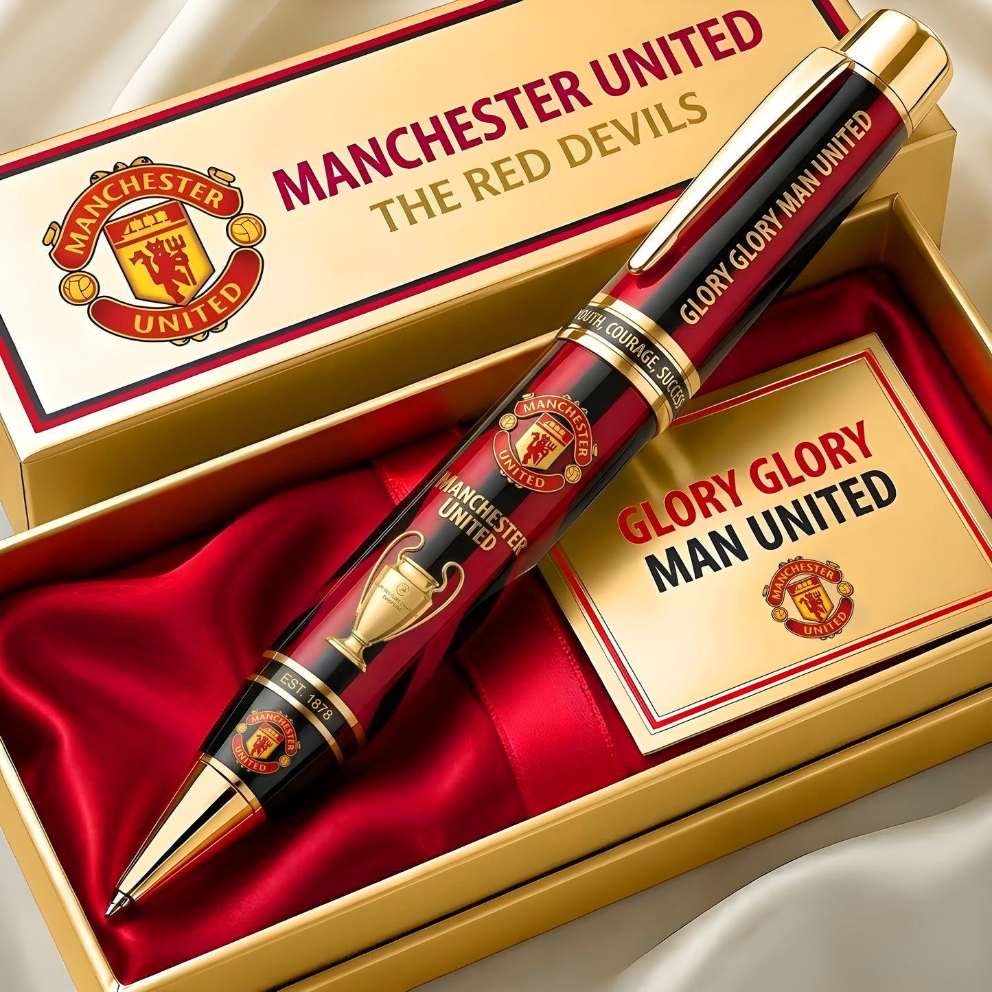 M.U FC Est 1878 Glory Glory Ballpoint Pen