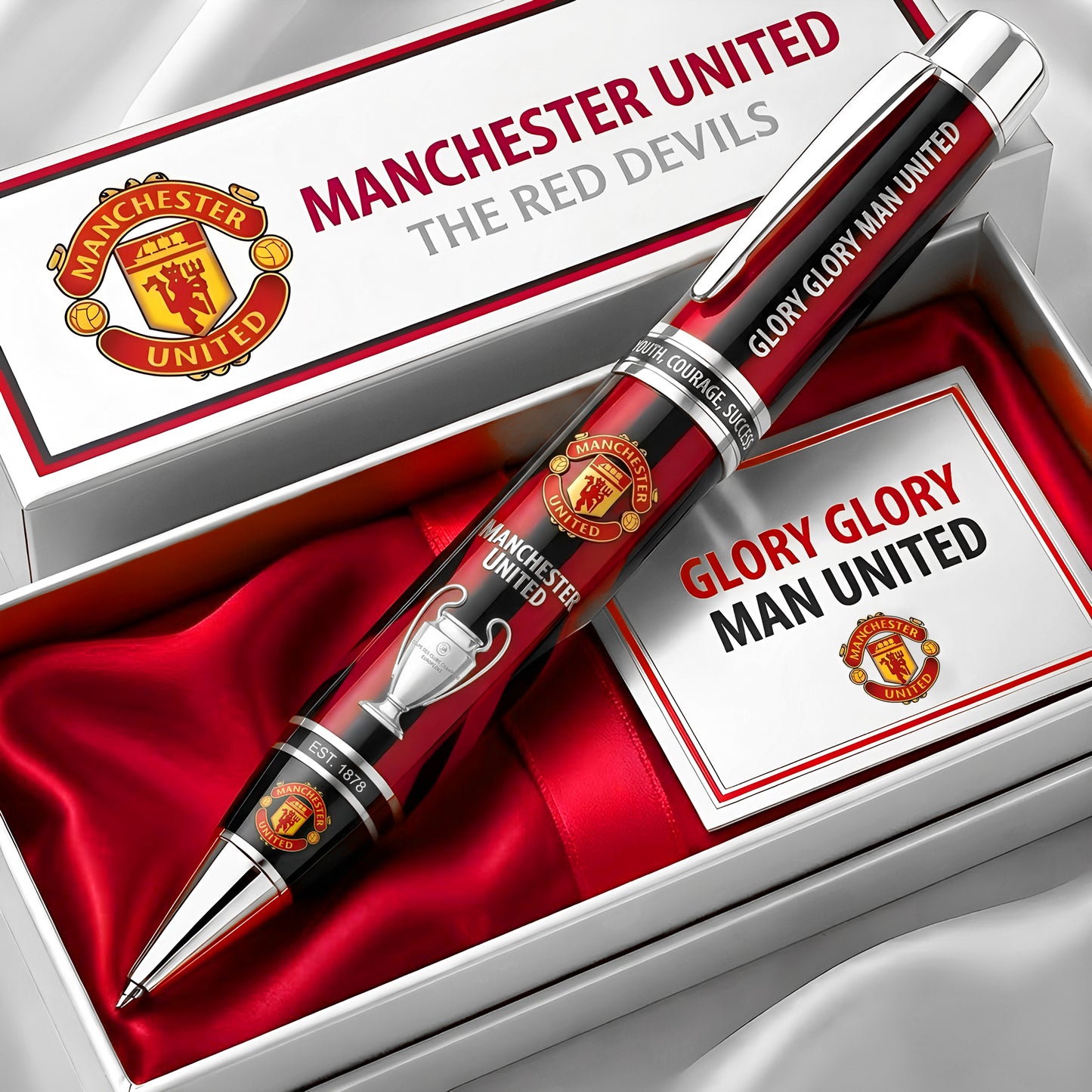 M.U FC Est 1878 Glory Glory Ballpoint Pen