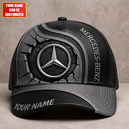 Personalized Mercedes Leather Pattern Classic Cap