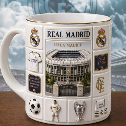 Real Stadium Accent Mug , Cream Mug Gifts , Holiday Gifts V2