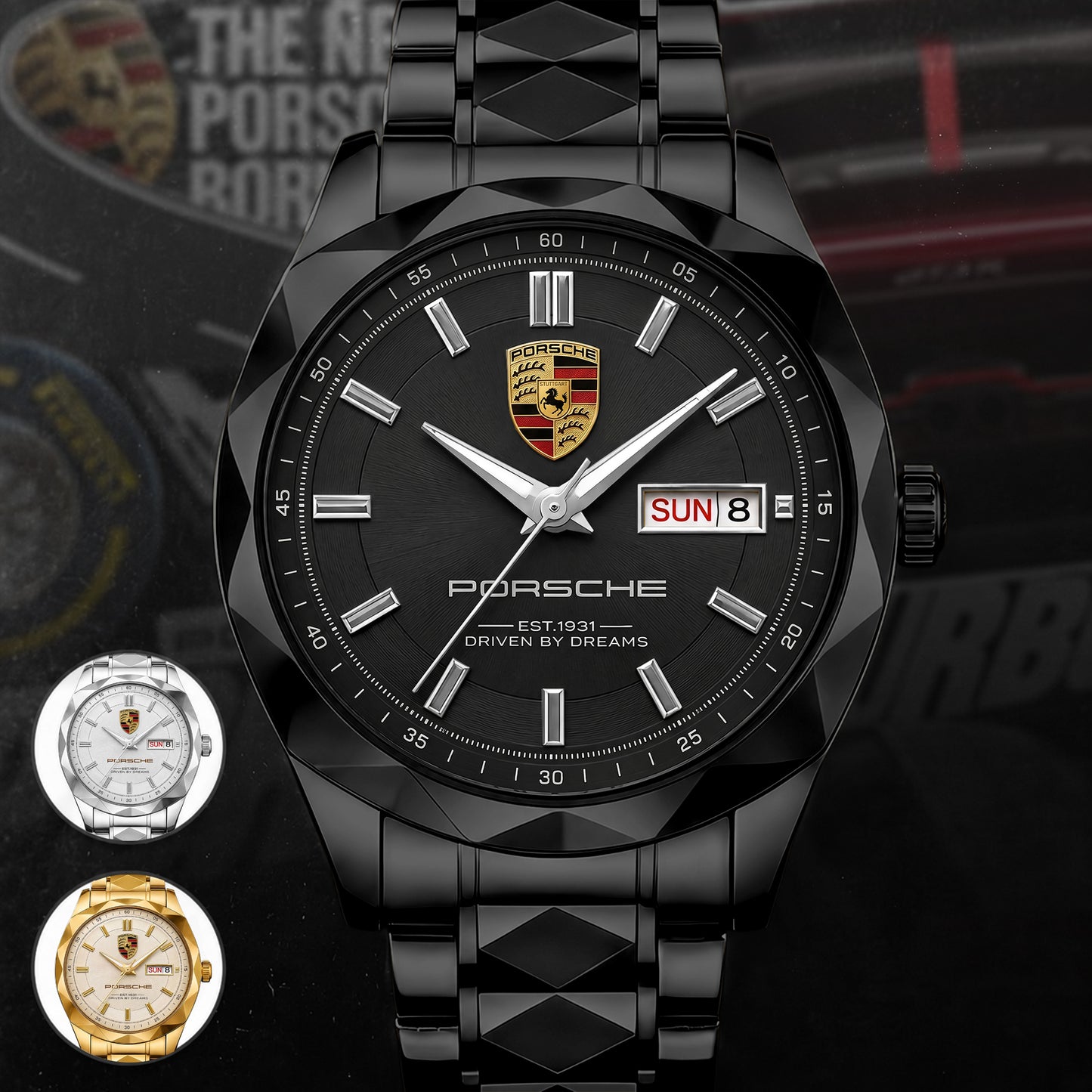 Personalized Pors Golden-times Luxury Charley Watch