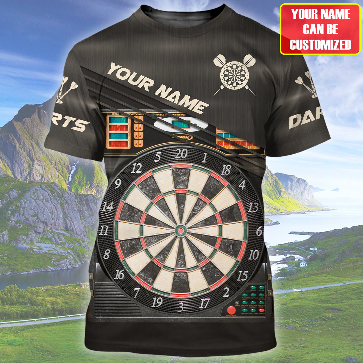 Personalized Name Darts All Over Printed Unisex Shirt - LP91