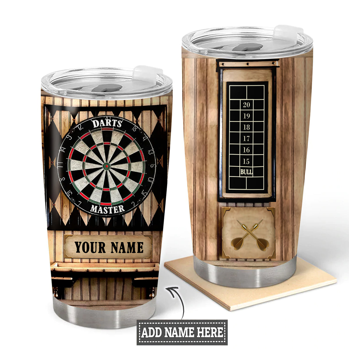 Personalized Name Darts Tumbler 5 20oz 30oz Cup P180708