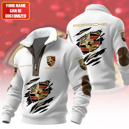Personalized Pors Fur Zipper Pullover Shirt