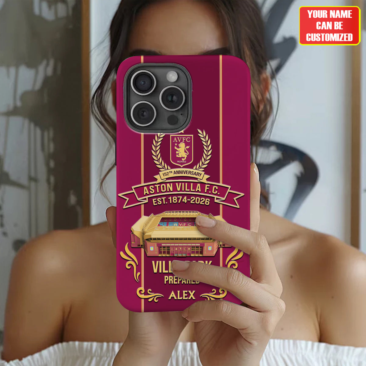 Aston Villa Stadium - Personalized Aston Villa Full Print Phone Case
