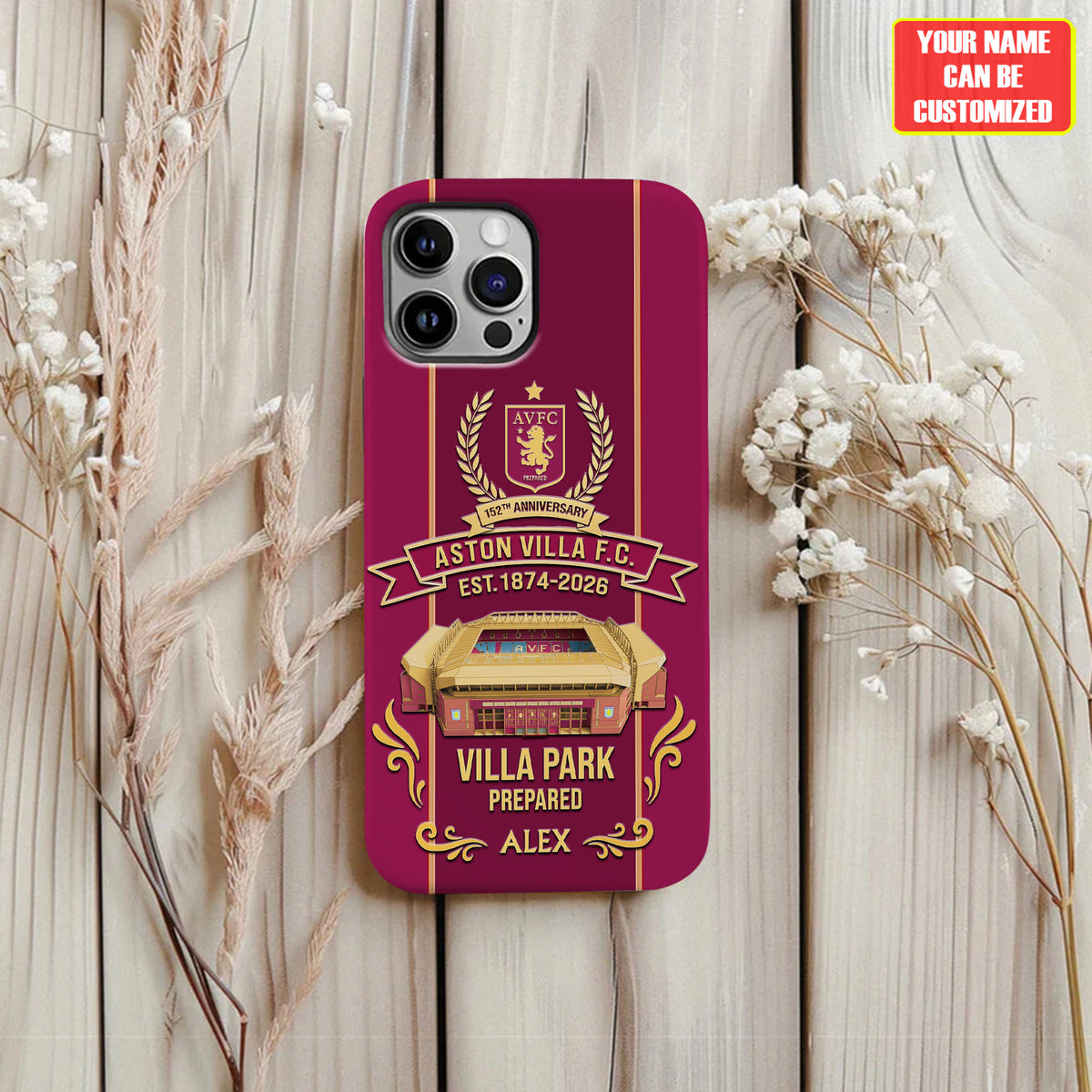 Aston Villa Stadium - Personalized Aston Villa Full Print Phone Case