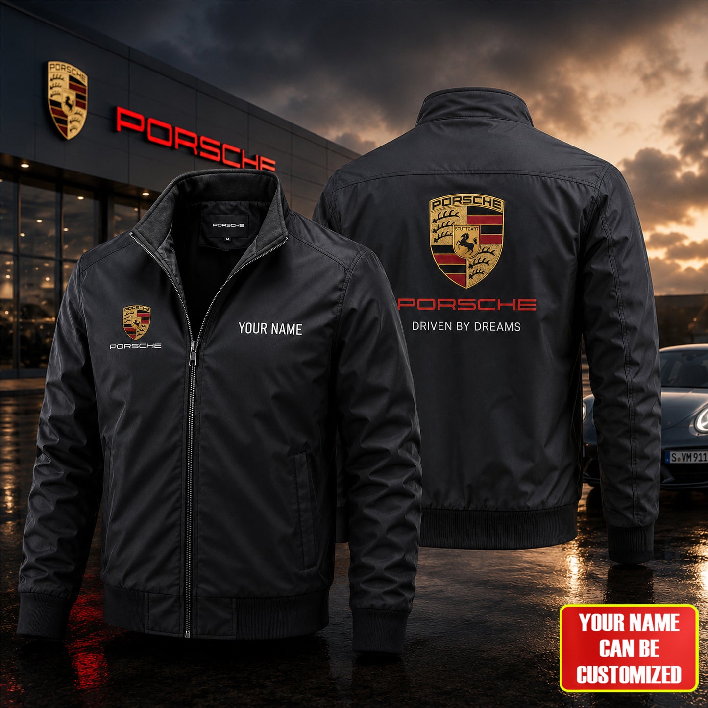 Personalized Pors Flight Windbreaker Jacket V2