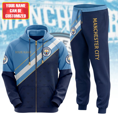 Personalized Man City 25/26 Hoodie and Sweatpants set
