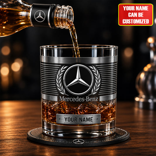 Personalized 100th Anniversary Merc Whiskey Glass , Holiday Gifts , Custom Gifts