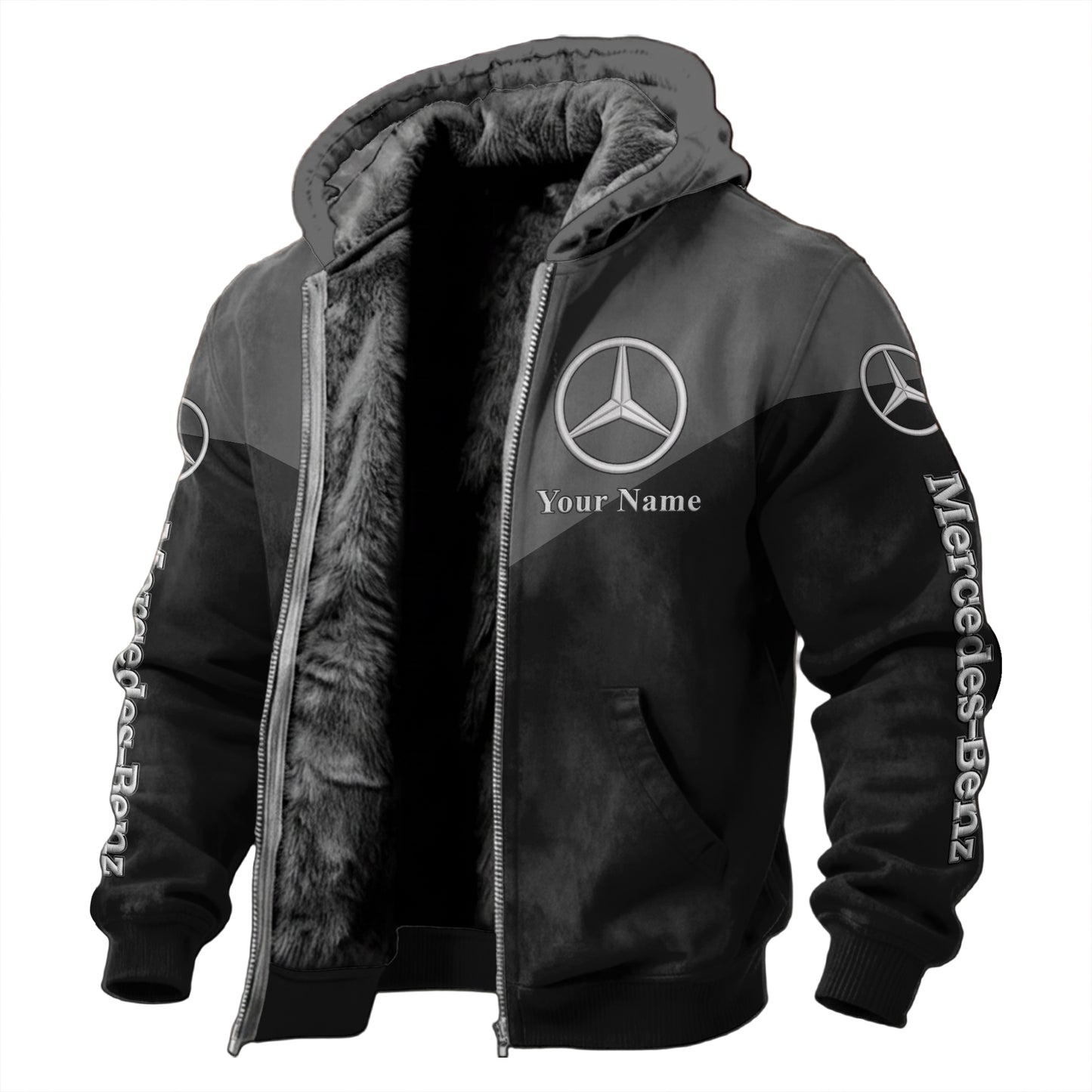 Personalized Merc Fleece inside Jacket