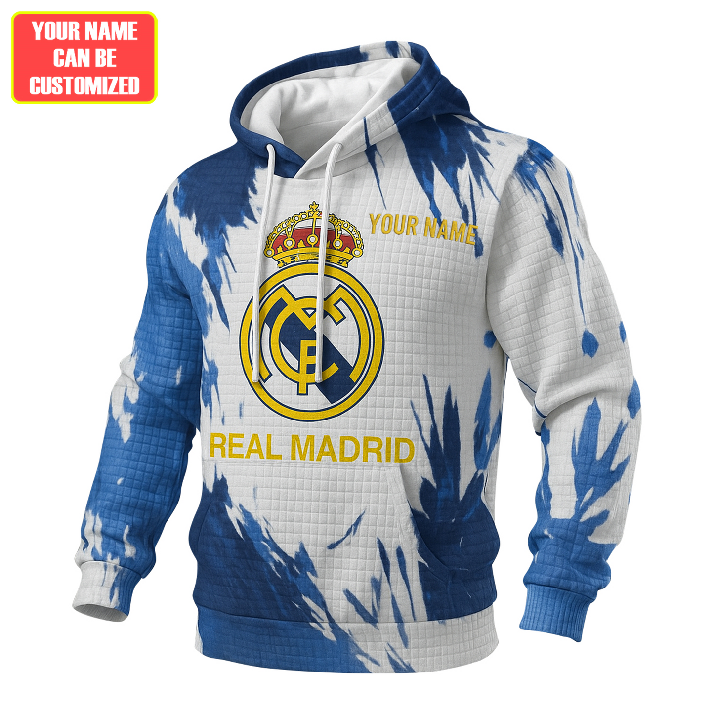 Personalized Real Fabric Hooded Sweatshirt