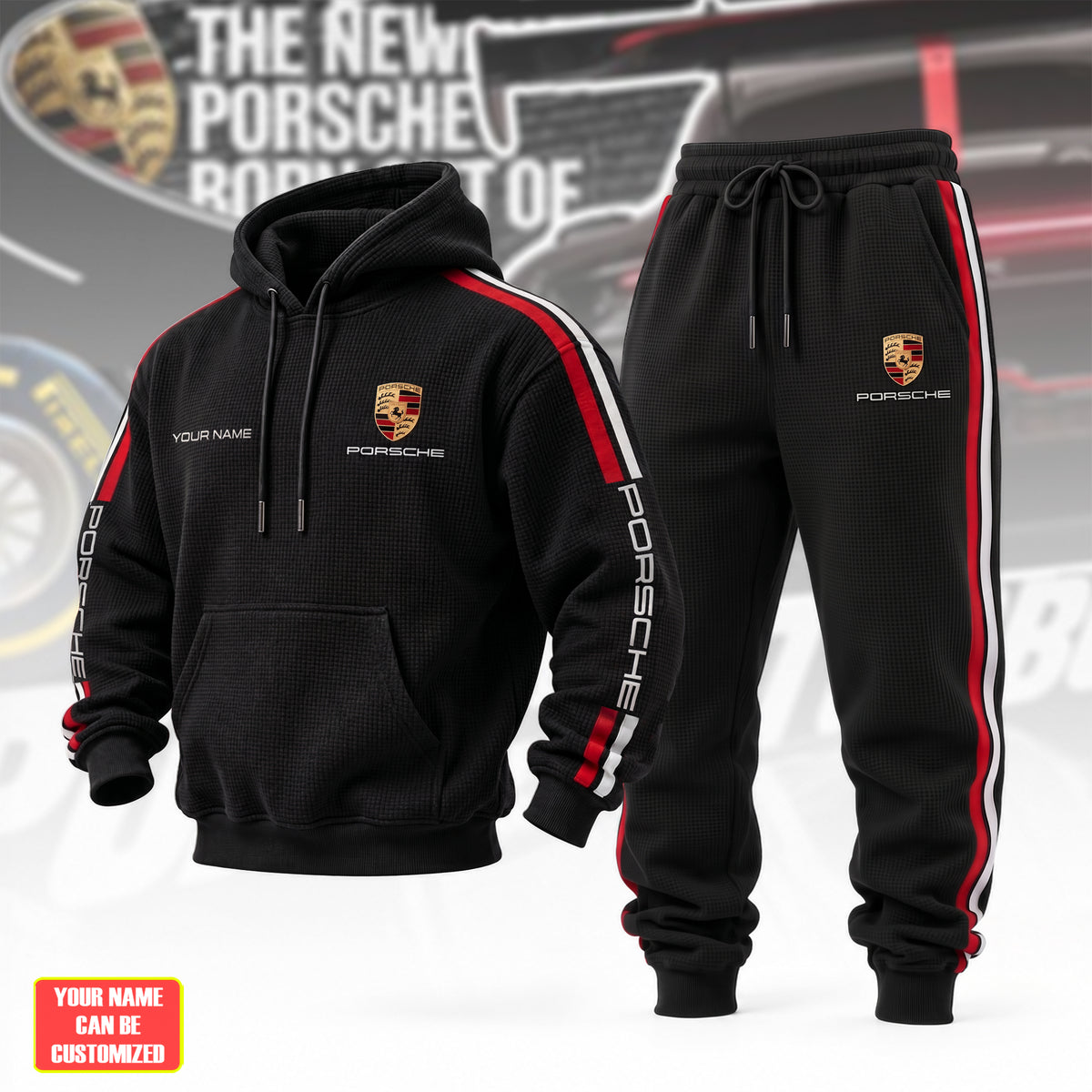 Pors 2026 New Style Hoodie and Sweatpants set