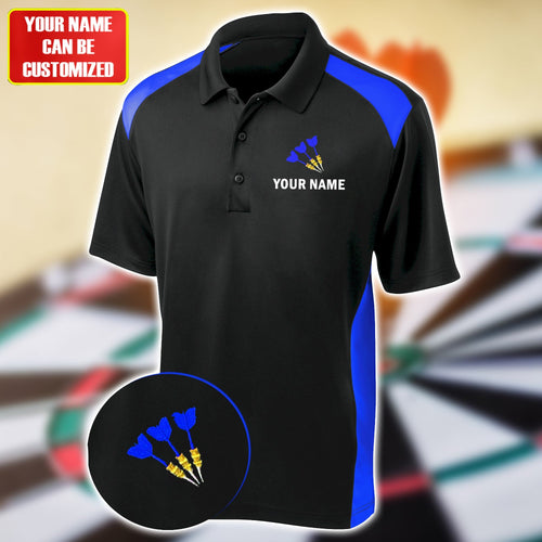 Personalized Name Darts Player All Over Printed Unisex Shirt Blue 2 Version P220301
