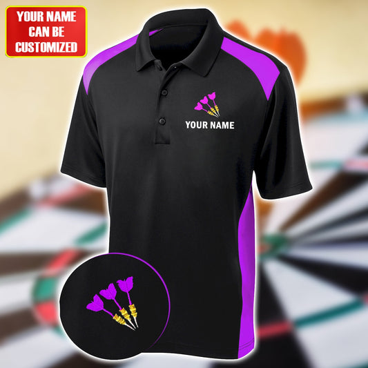 Personalized Name Darts Player All Over Printed Unisex Shirt Purple Version P220301