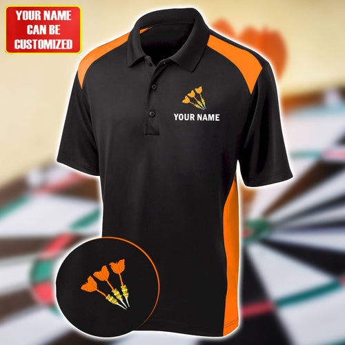 Personalized Name Darts Player All Over Printed Unisex Shirt Orange Version P220301