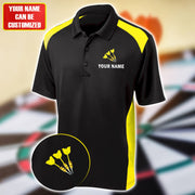 Personalized Name Darts Player All Over Printed Unisex Shirt Gold Version P220301