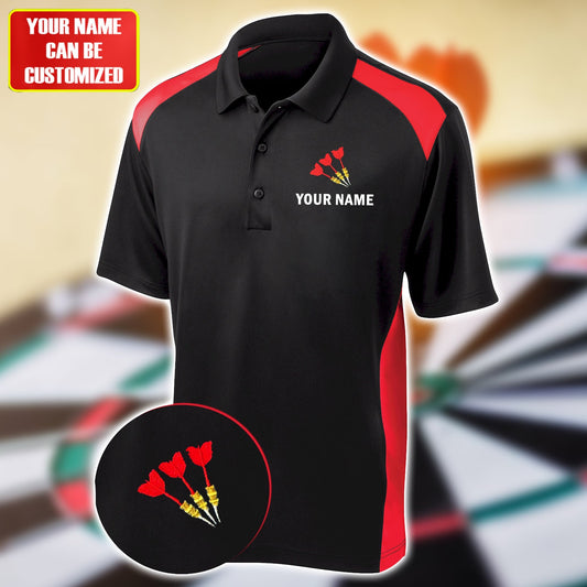 Personalized Name Darts Player All Over Printed Unisex Shirt Red Version P220301
