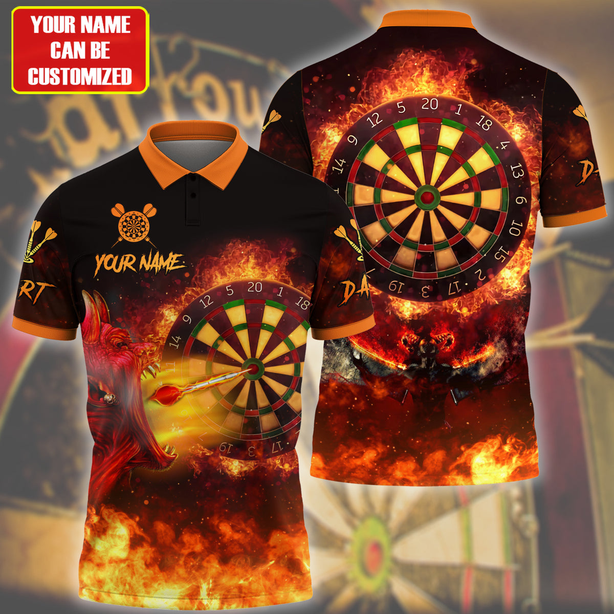Personalized Name Darts All Over Printed Unisex Shirt - LP93