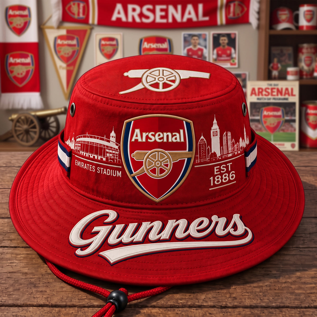 Arsenal Emirates Stadium Est.1886 Bonnie Hat