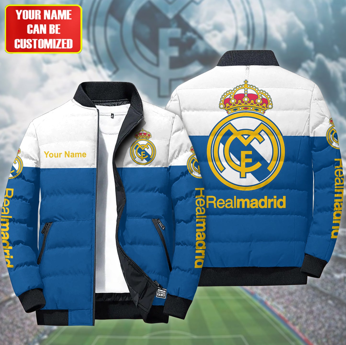 Personalized Real Sport Puffer Jacket 3D