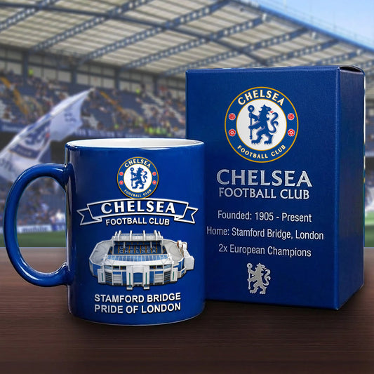Chelsea Stamford bridge Accent Mug , Cream Mug Gifts , Holiday Gifts