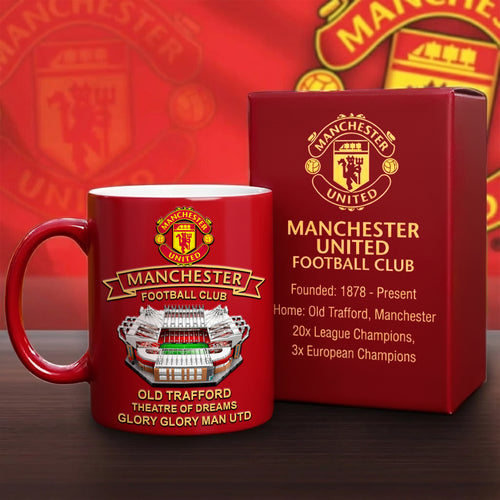M.U FC Stadium Accent Mug , Cream Mug Gifts , Holiday Gifts