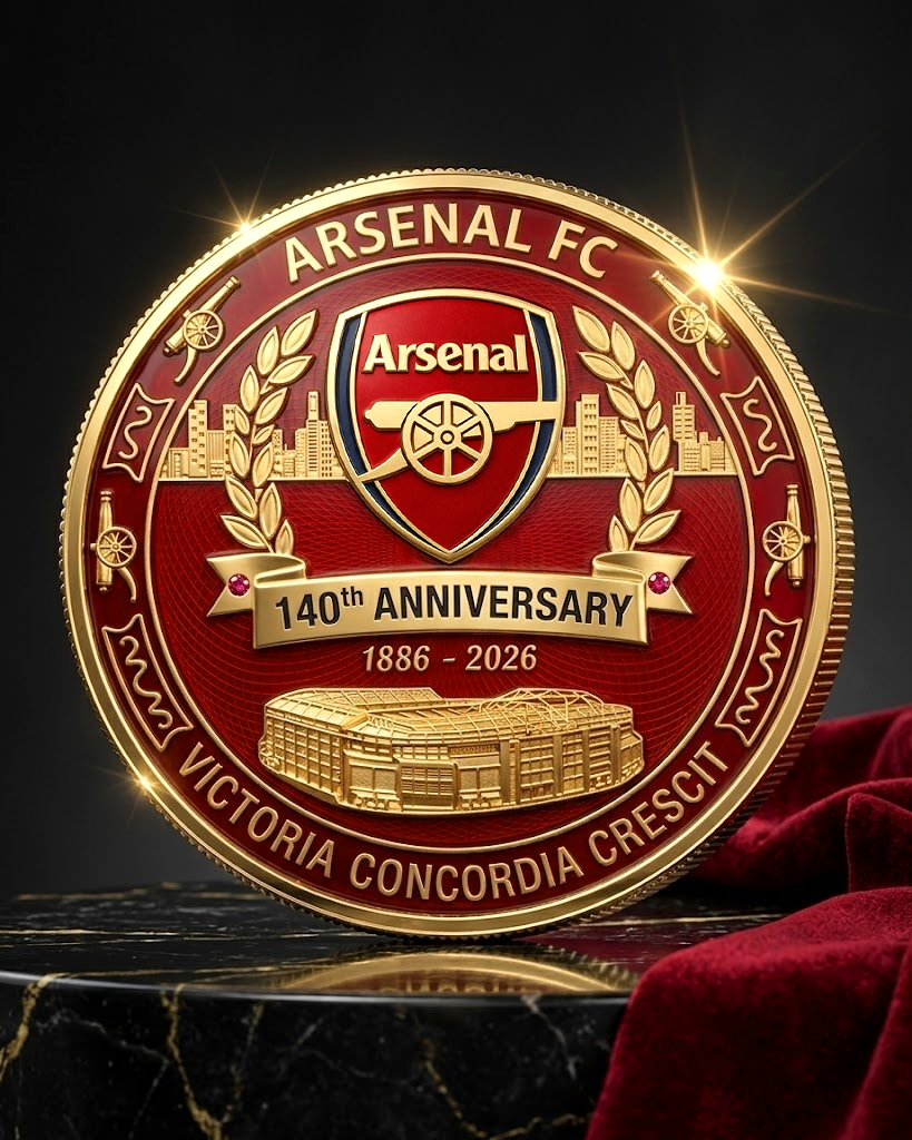 Arsenal 140th Anniversary Commemorative Coin