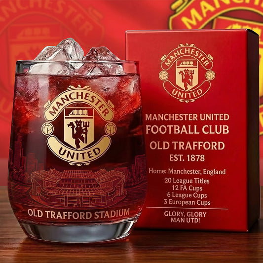 M.U Old Trafford Stadium Whisky , M.U Whiskey Glass, Holiday Gifts